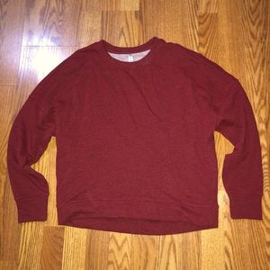 NWOT Red Fabletics Sweater Sz Small